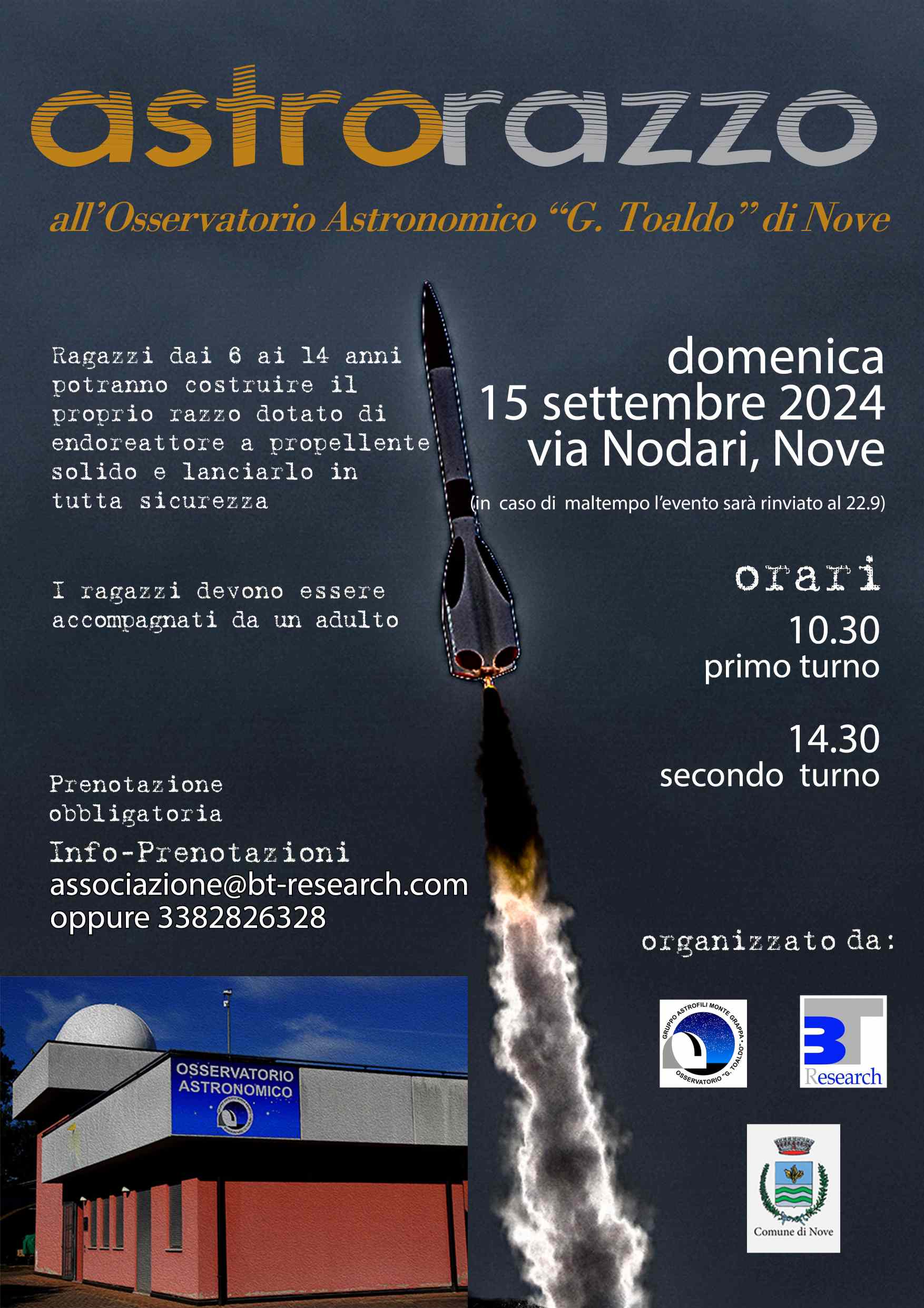 Costruisci il tuo razzo.